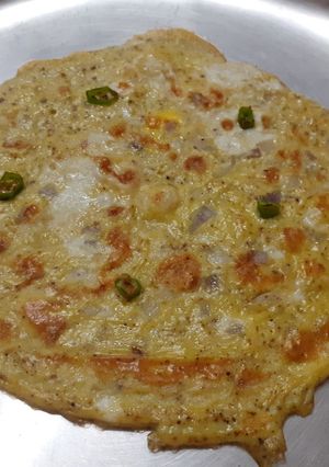 மிளகாய் ஆம்லெட்(Green chilli omlette) (Milakaai omelette recipe in tamil) செய்முறை முக்கிய புகைப்படம்