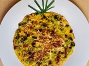 Una foto de tortilla de puerros