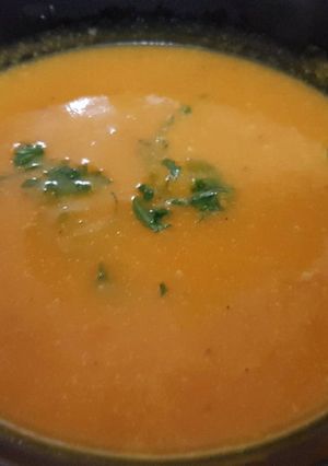A picture of Pumpkin soup.