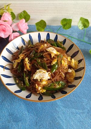 Foto resep Sohun goreng cabai hijau