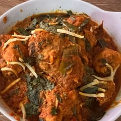A picture of Tikka karahi.