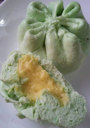 Hình của món Bánh bao lá nếp nhân custard.