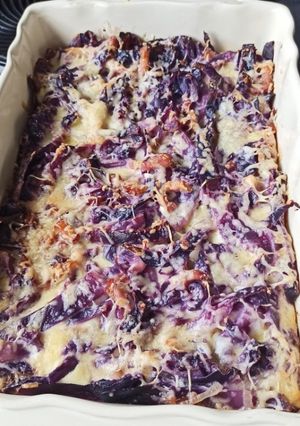 Une photo de Gratin de chou rouge