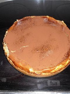 Una foto de Tarta de queso y galleta