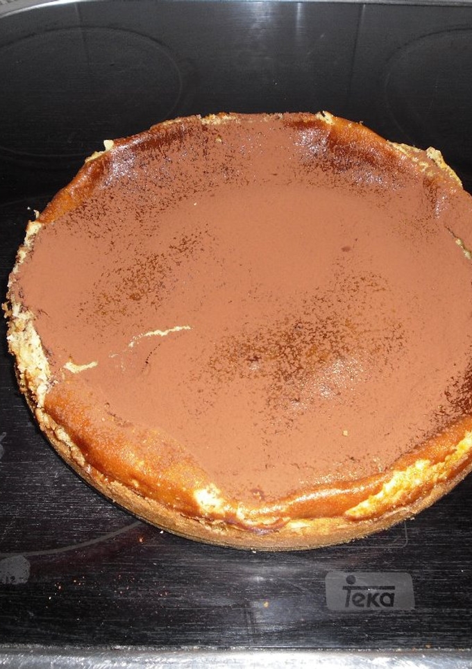Una foto de Tarta de queso y galleta