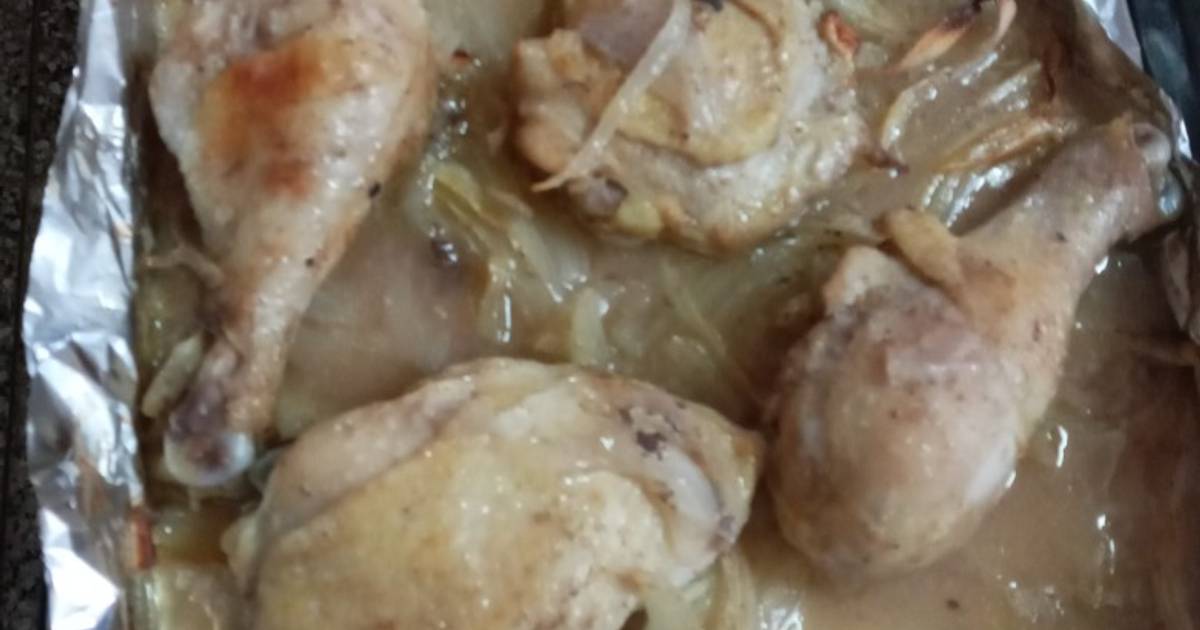 Pollo asado en casa Receta de Maria Paz Dominguez/ @pacitamama en  instagram- Cookpad
