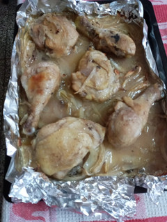 Una foto de Pollo asado en casa