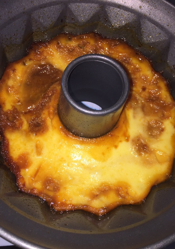 Una foto de Flan con leche condensada