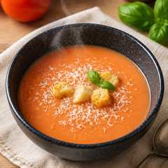 Una foto de Crema de Tomate con Queso