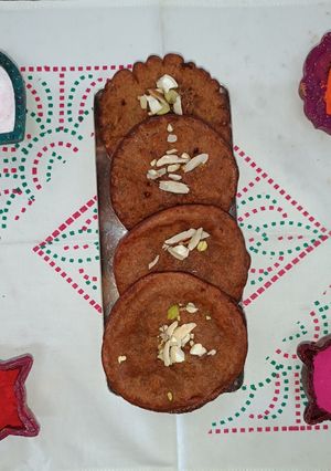 A picture of Jaggery Malpua (Traditional Holi Special).