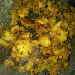 Jeera aloo A picture of Jeera aloo.