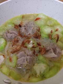 Foto resep Sayur Oyong Bihun Bakso