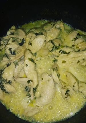 Una foto de Supremas de pollo al verdeo