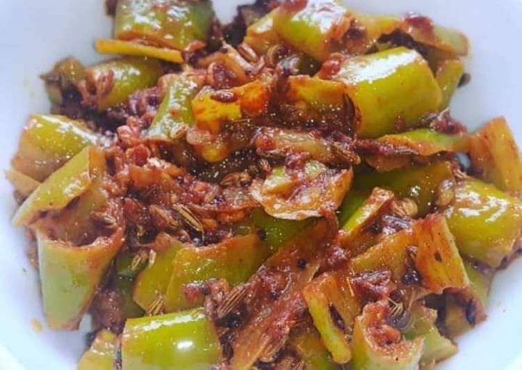 Recipe of Super Quick Homemade Hari Mirch Ke Tipore