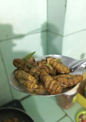 Hình của món Nhộng rang lá chanh siêu ngon 😋.