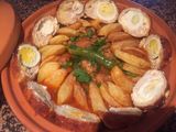 طاجين الجلبانة ورولي الدجاج 👌👌