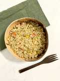Quinoa Salteada con Loroco y Pimientos