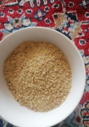 عکسی از دستور تهیه بلغور برای ترخینه واش