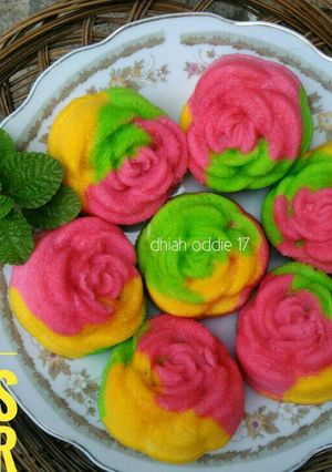 Foto resep Bolu kukus mawar