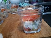 Une photo de saumon fumé