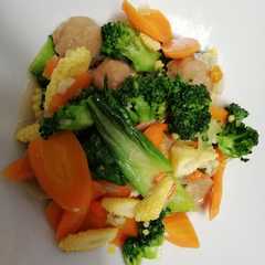 A picture of Oseng sayur seadanya.