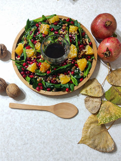 عکسی از دستور سالاد اسفناج و انار