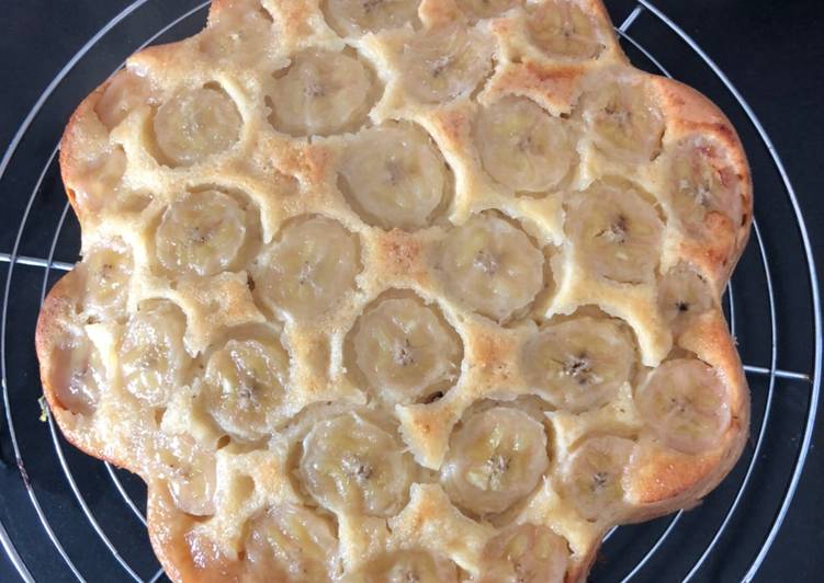 Gâteau renversé banane sirop d’érable