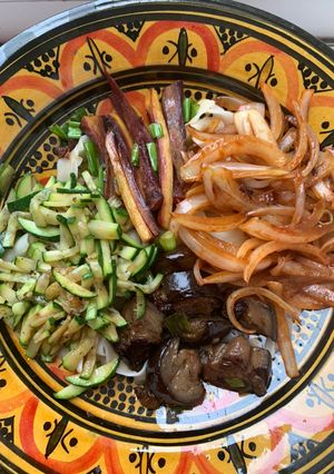 A picture of Vegetarian Friendly: Korean Rainbow 🌈 Noodles.
