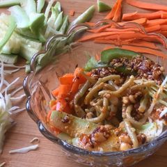 A picture of Spicy cold noodles.