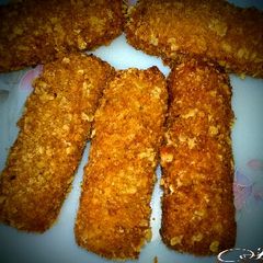 A picture of Cornflakes Crusted Chicken Strips.