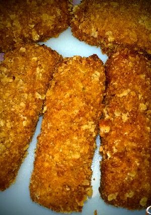 A picture of Cornflakes Crusted Chicken Strips.