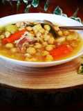 Cocido español en la olla exprés