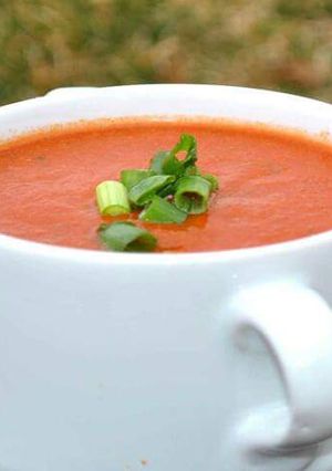 صورة لوصفة شوربة الطماطم 🍵