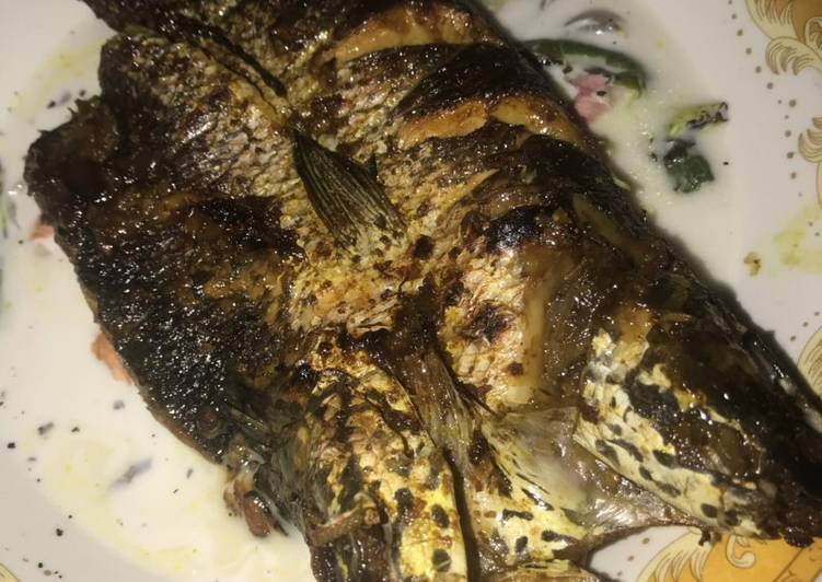 Ikan Gabus Bakar Kuah Santan (Haruan Becabur)
