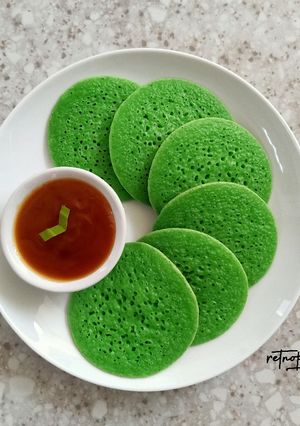 Foto resep Surabi Pandan Teflon Kinca Karamel
