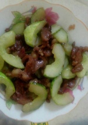 Hình của món Thịt bò xào dưa chuột,.