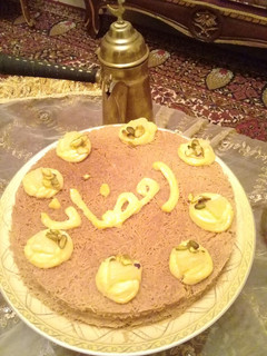صورة لوصفة عثملية بالكاسترد او كنافة بالكسترد