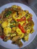 Oseng putren / oseng janggel / tumis jagung muda