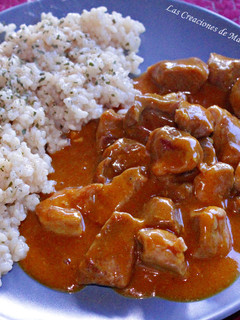 Una foto de Arroz semintegral con pavo al curry