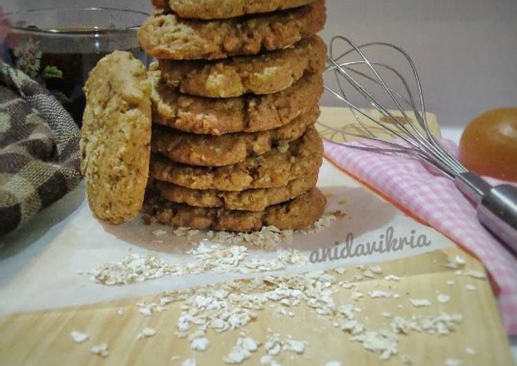 Resep Oatmeal chewy cookies yang Enak Banget