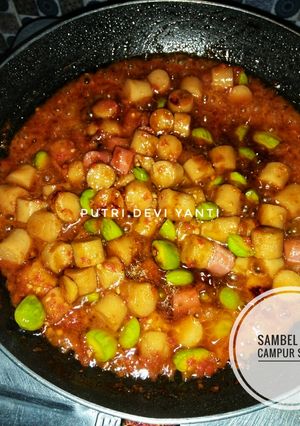 Foto resep Sambel Pete Campur Sosis