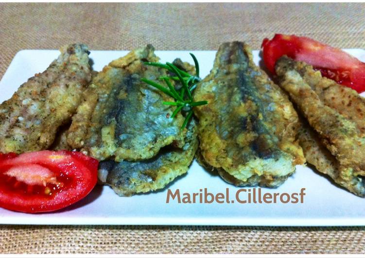 Bacaladitos fritos, sin espinas