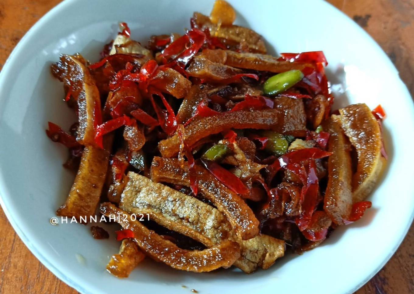 Sambal goreng krecek bumbu iris