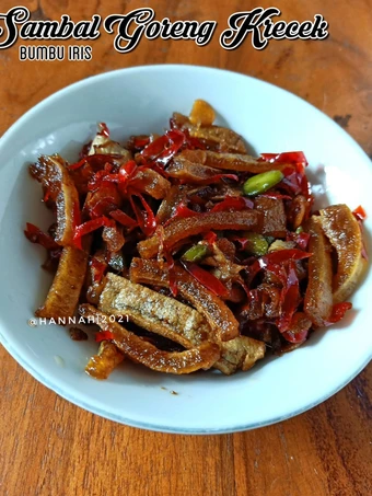 Langkah Mudah untuk Membuat Resep Sambal goreng krecek bumbu iris yang Bikin Ngiler Anti Ribet, Sempurna