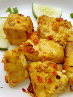 A picture of Spicy baked tofu.