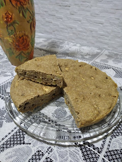 Una foto de Torta con harina integral vegana de manzana express 🍎 :)