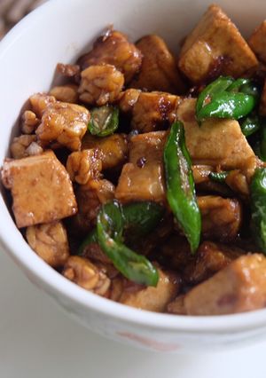 Foto resep Tempe tahu cabai hijau keto #ketopad