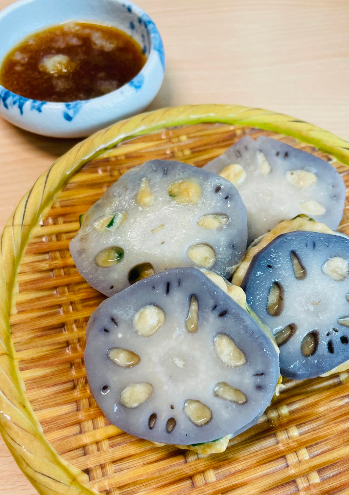 雞茸蓮藕盒｜過熱水蒸氣烤箱微波爐 的食譜成品照片