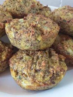 Una foto de Muffins de coliflor sin harinas!!!