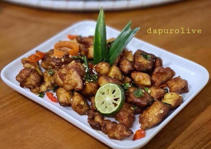 Ayam Popcorn Goreng Pandan